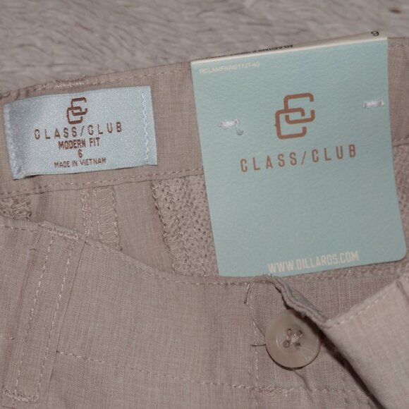 Boys Size 6 Class Club, Modern Fit, Adjustable Waist, Stretch, Khaki Shorts, NWT - Picture 2 of 4